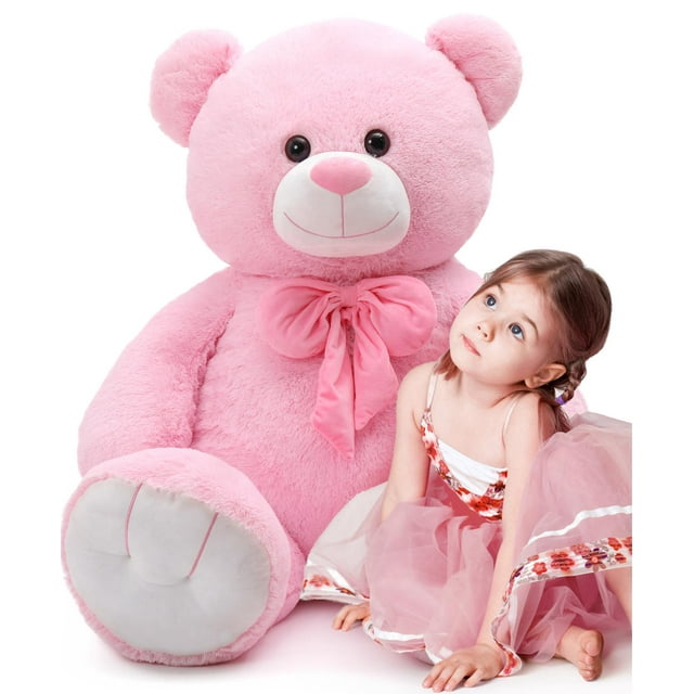 5 feet Giant Teddy Bear Stuffed Animal Teddy Bear with Bow Plush Toy
