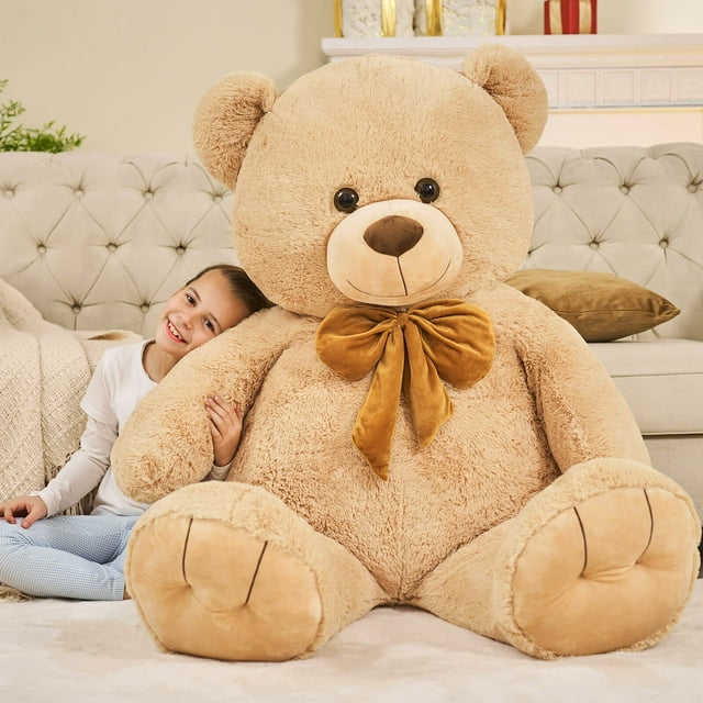 5 feet Giant Teddy Bear Stuffed Animal Teddy Bear with Bow Plush Toy