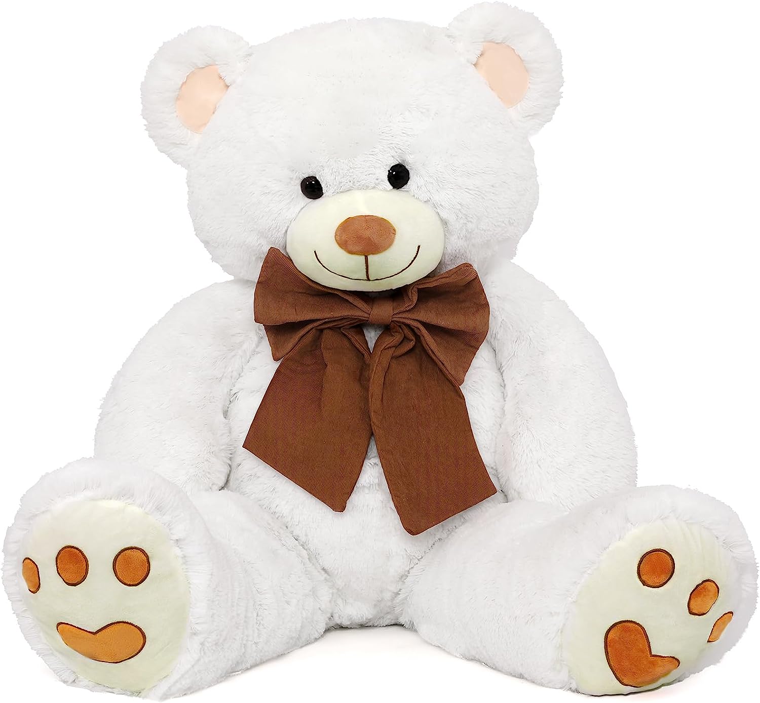 Riesiges Teddybär-Plüschtier, weiß, 47 Zoll