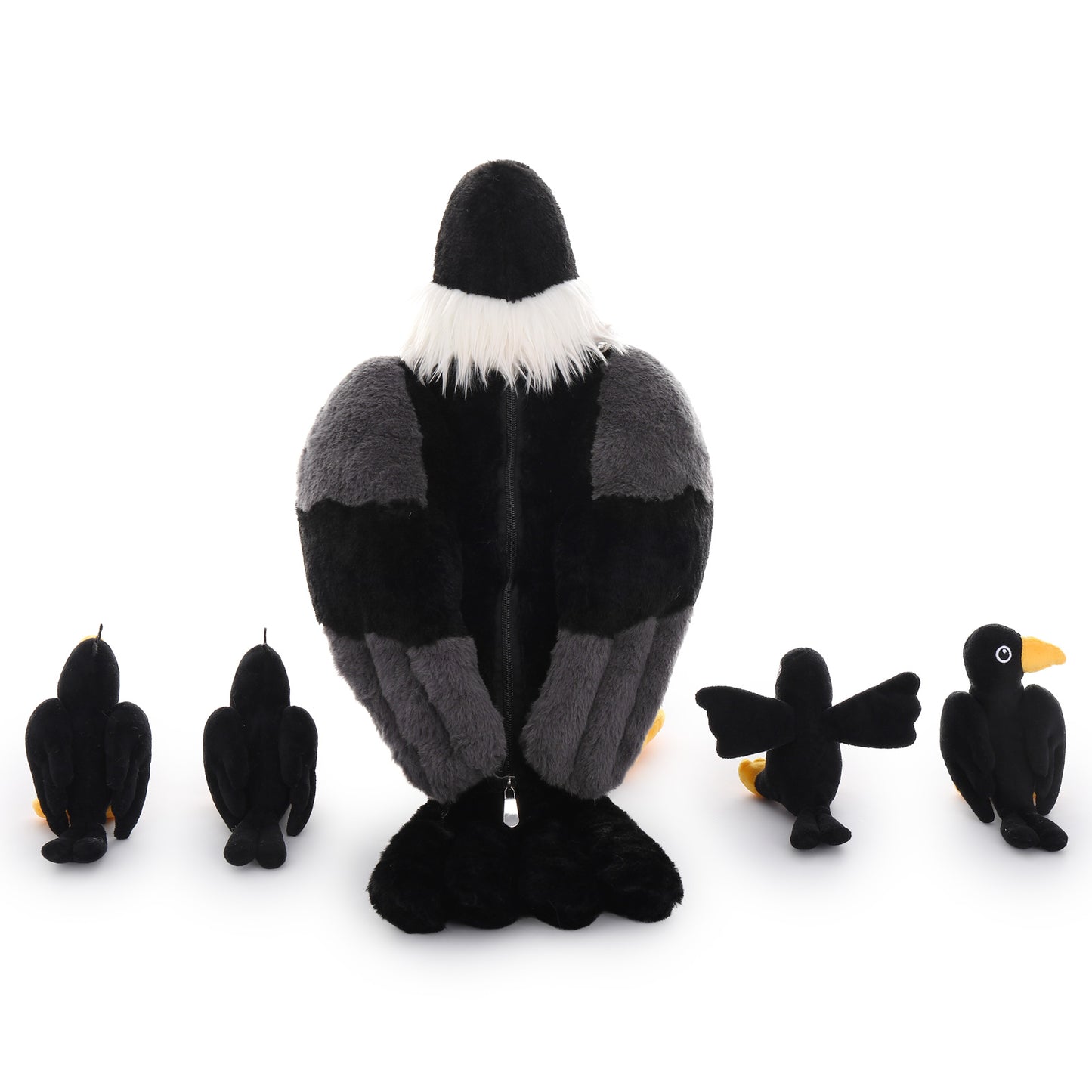 Crow Stuffed Animals Raven Plush Toys, Black, 25.6 Inches