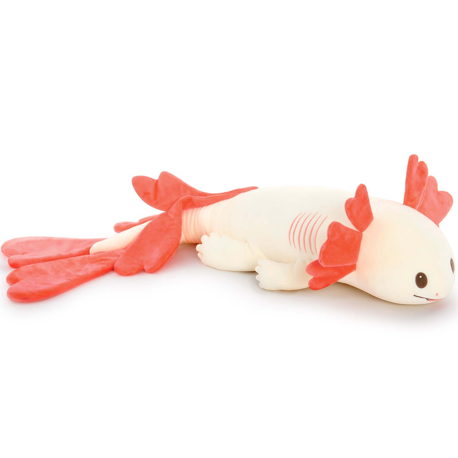 Axolotl Plush Toy Salamander Long Throw Pillow, 43 Inches