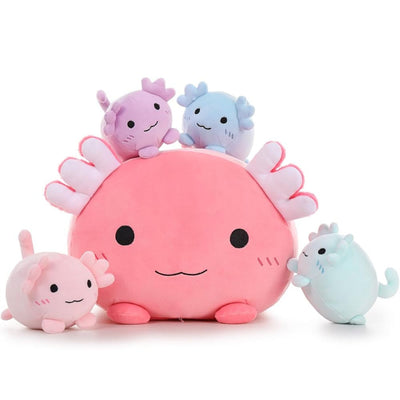 Axolotl Plush Toy Set, Pink, 16.5 Inches