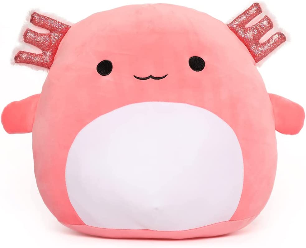 Axolotl Plush Toy, Pink, 16 Inches - MorisMos Stuffed Animals