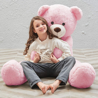 Giant Teddy Bear Stuffed Animal Toy, Pink, 39/47/55 Inches - MorisMos Stuffed Animals