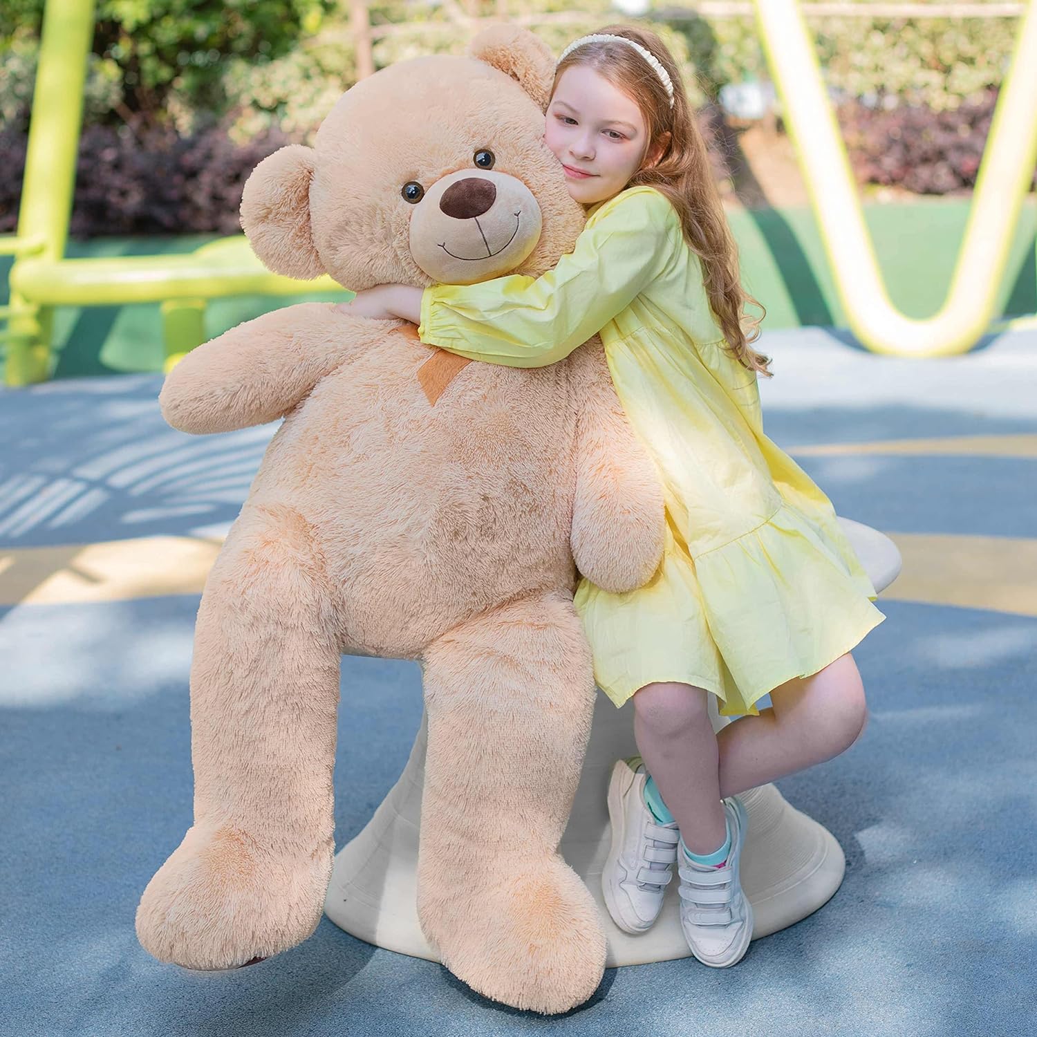 Giant Teddy Bear Plush Toy, Brown, 47 Inches