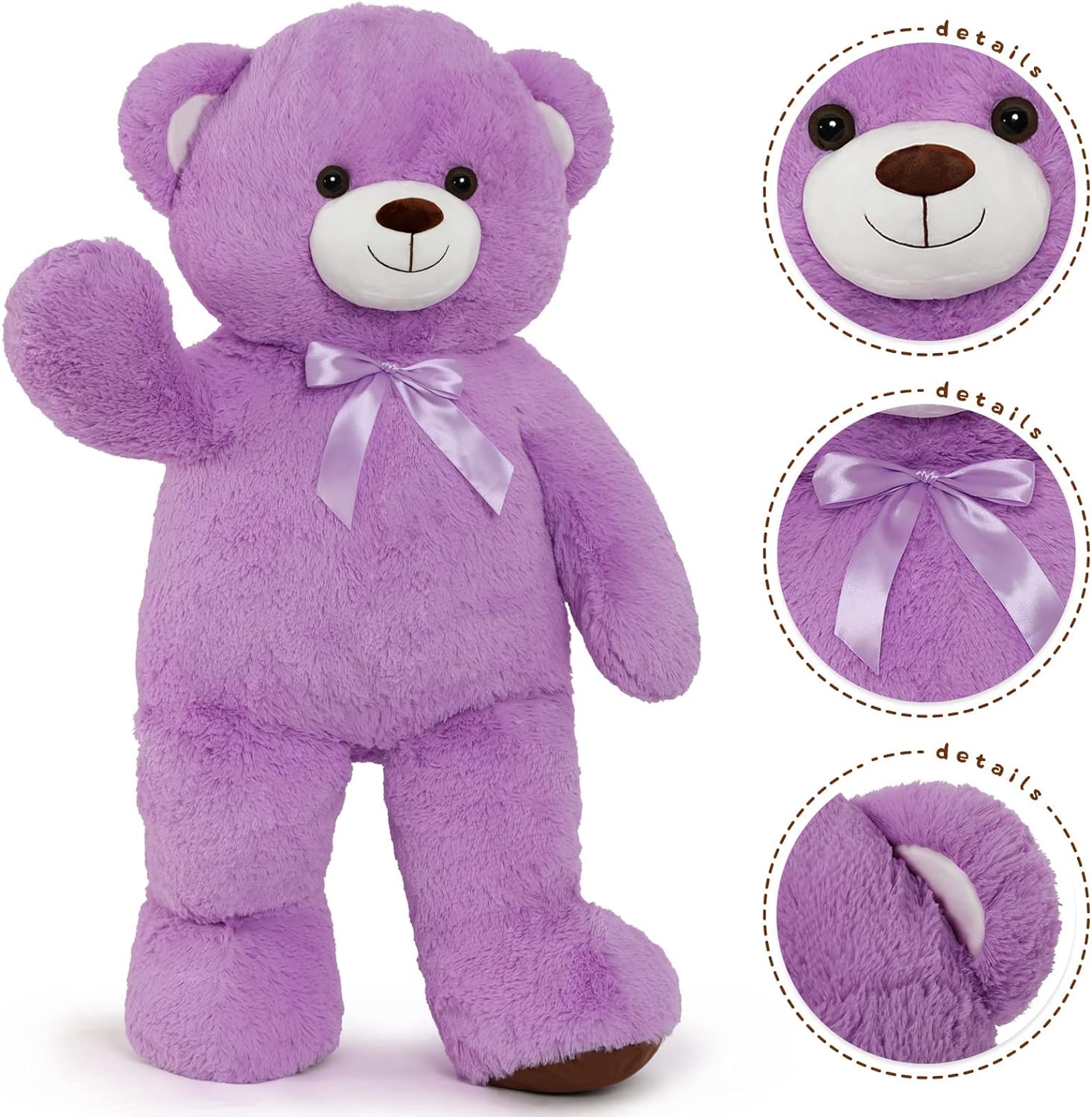 Giant Teddy Bear Stuffed Toy, Multicolor, 41 Inches