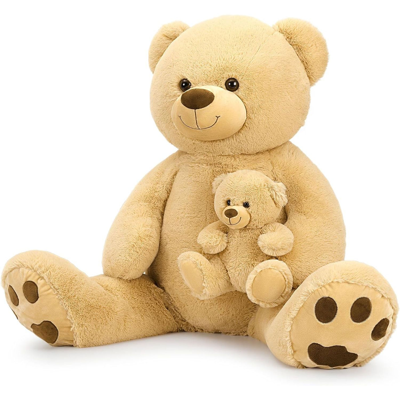 Giant Teddy Bear Stuffed Toy Set, Brown, 51 Inches