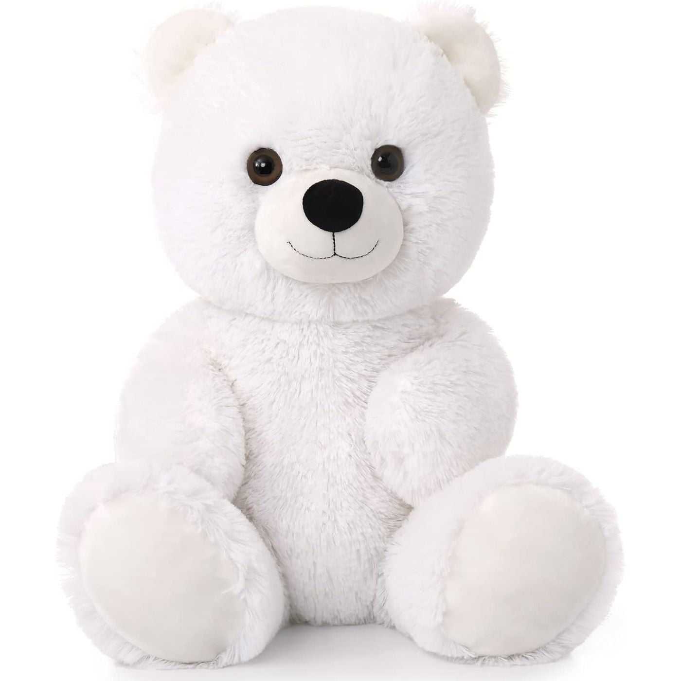 Teddy Bear Stuffed Toy, White, 18 Inches