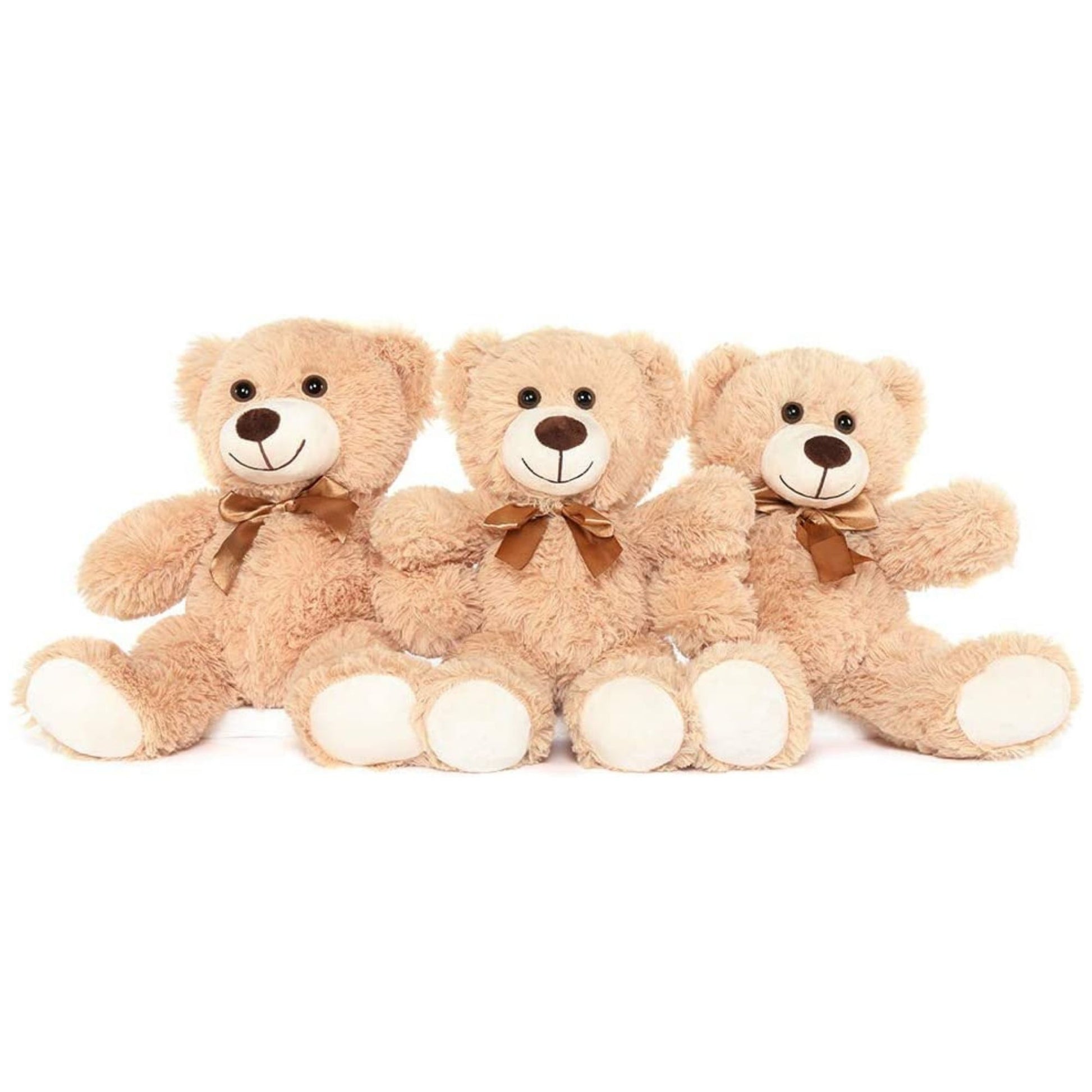 3er-Pack Teddybären, Hellbraun, 13,8 Zoll