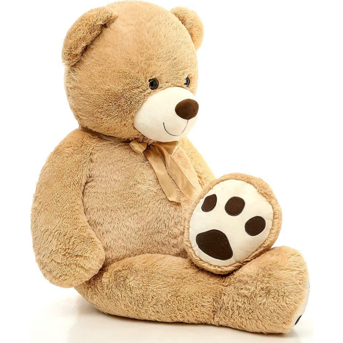 Giant Teddy Bear Plush Toy, Light Brown, 39/51 Inches