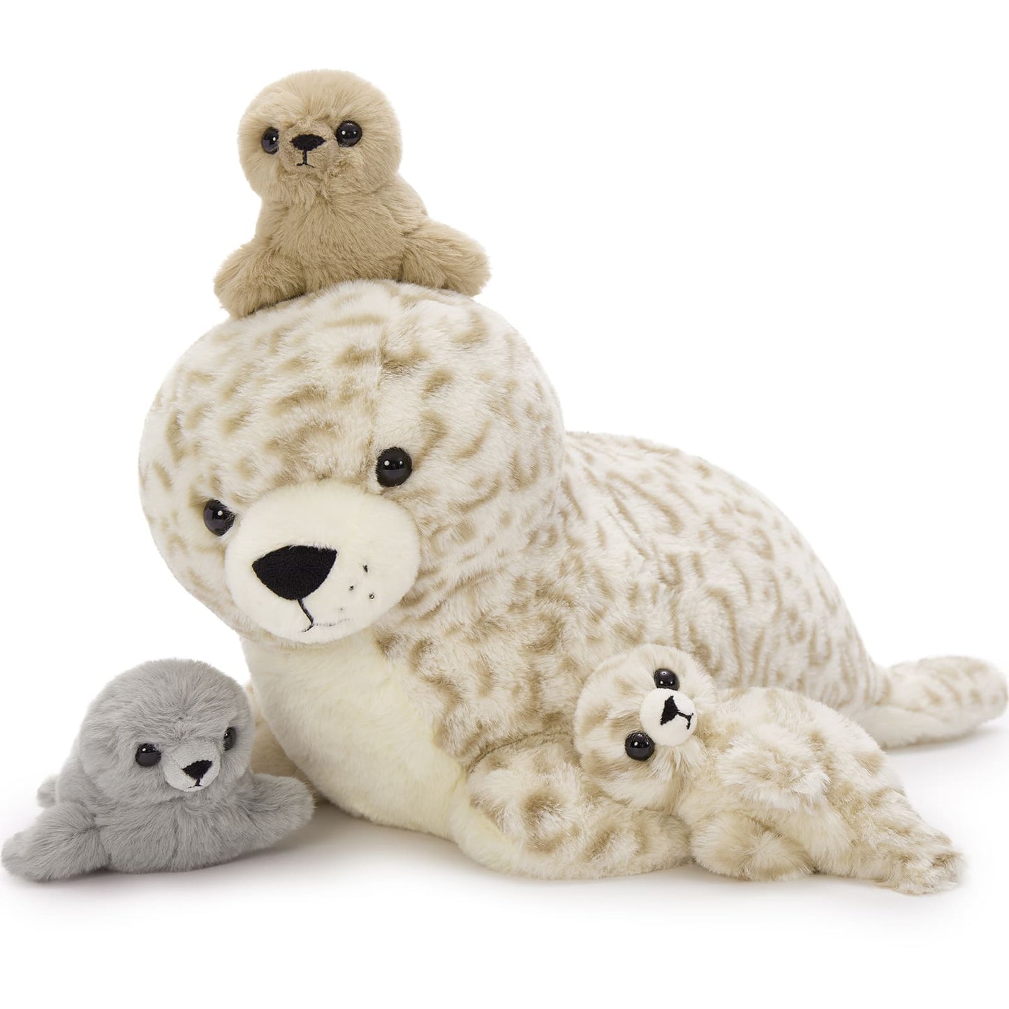 Seal Stuffed Animals Seal Baby Plush Toys, 20 Inches - MorisMos Plush Toys - Baby Stuffed Animals with Their Moms