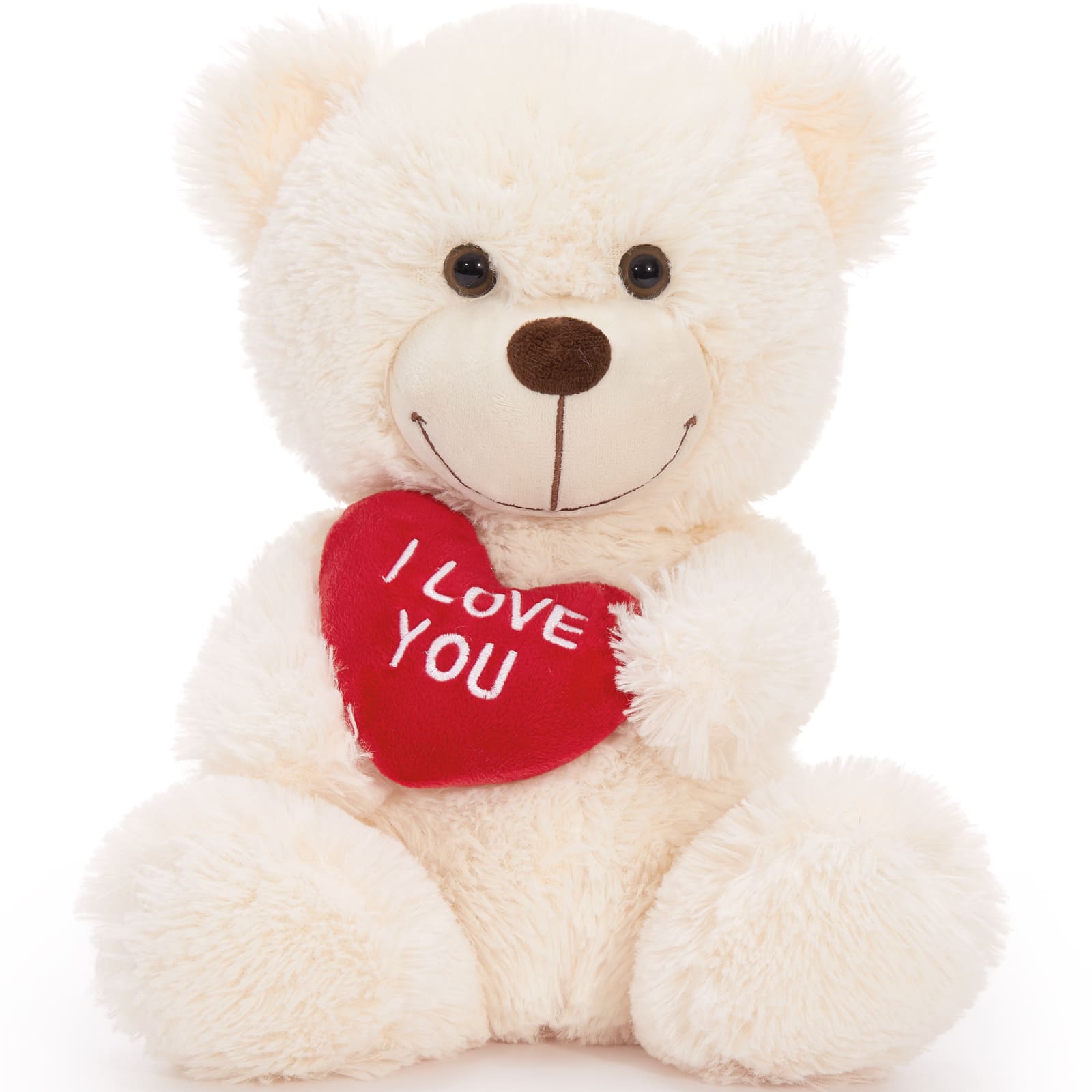 Teddy Bear Plush Toy with Heart, 12 Inches