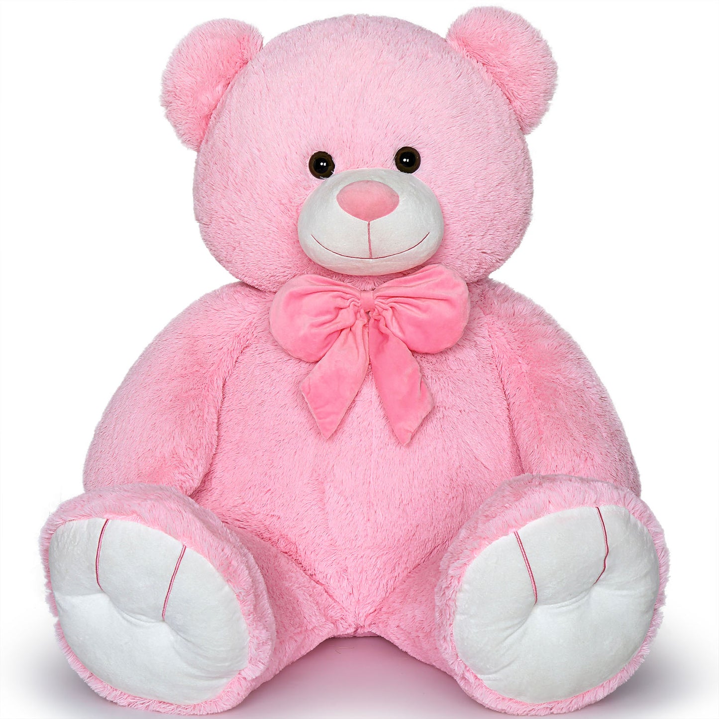 Big Teddy Bear Plush Toy Giant Bear Stuffed Animals, Pink, 47/59 Inches