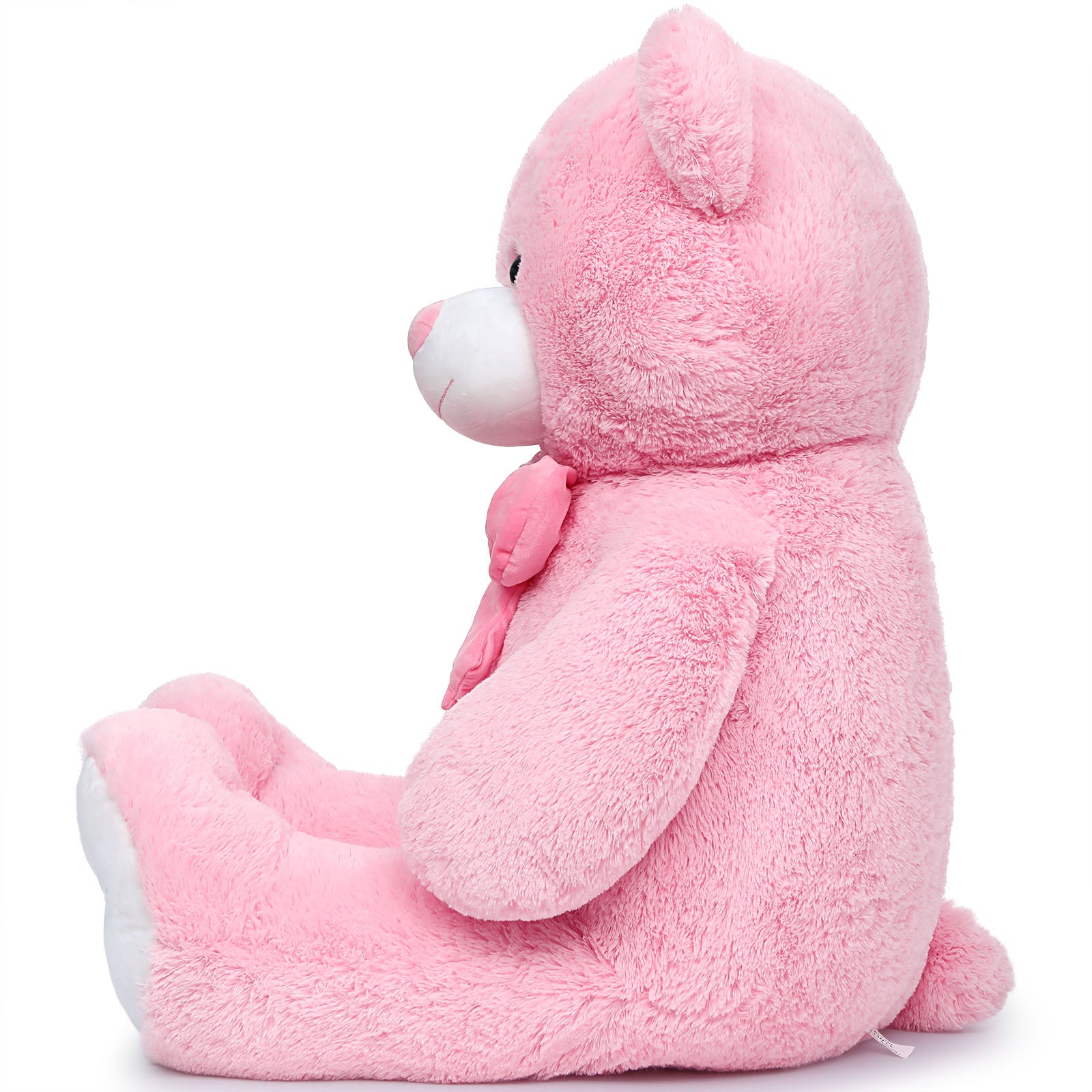 Big Teddy Bear Plush Toy, Beige/Pink/Brown/Blue, 47/59 Inches