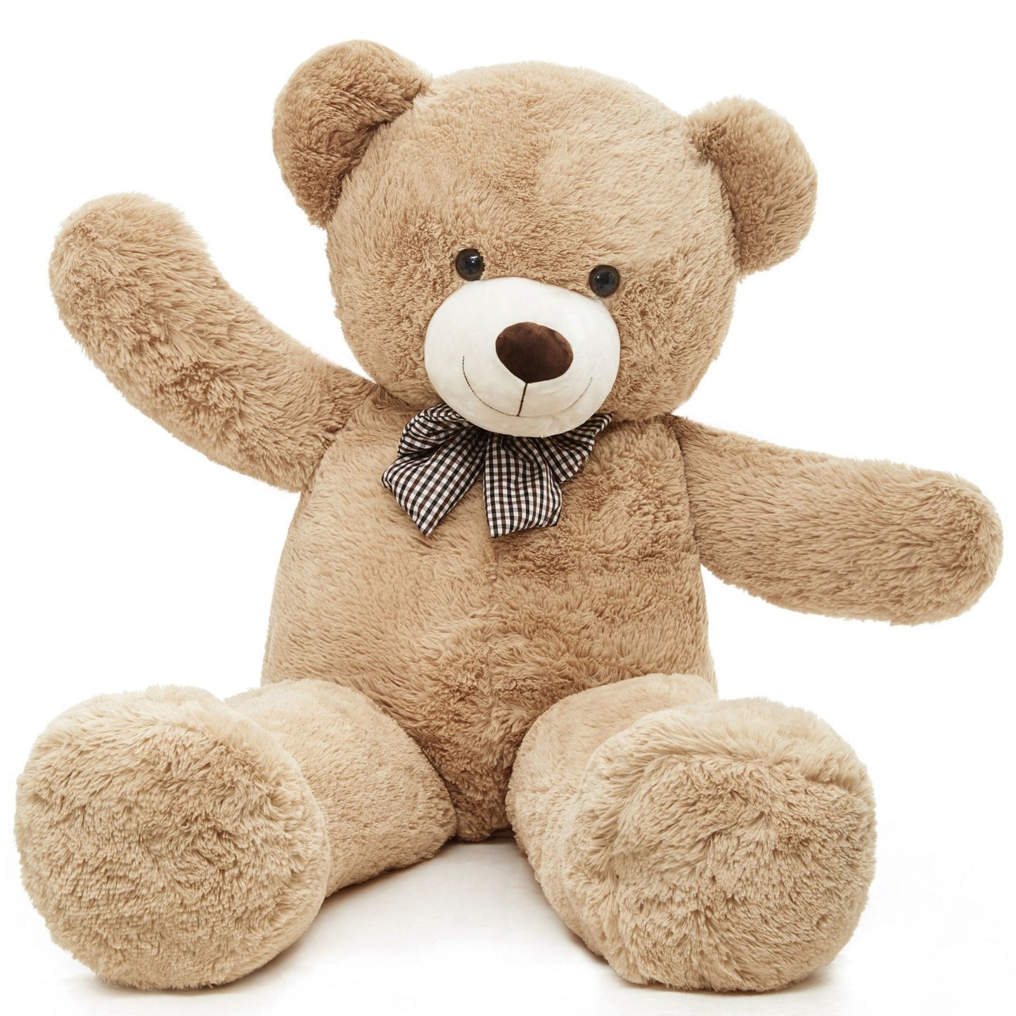 Big Teddy Bear Plush Toys - Valentine's Day Stuffed Teddy Bear - Valentine's Day Gift for Kids/Girlfriend/Boyfriend - Anniversary Gift for Wife/Husband - Light Brown 47 Inches Teddy Bear Plush - Baby Shower Gift Ideas