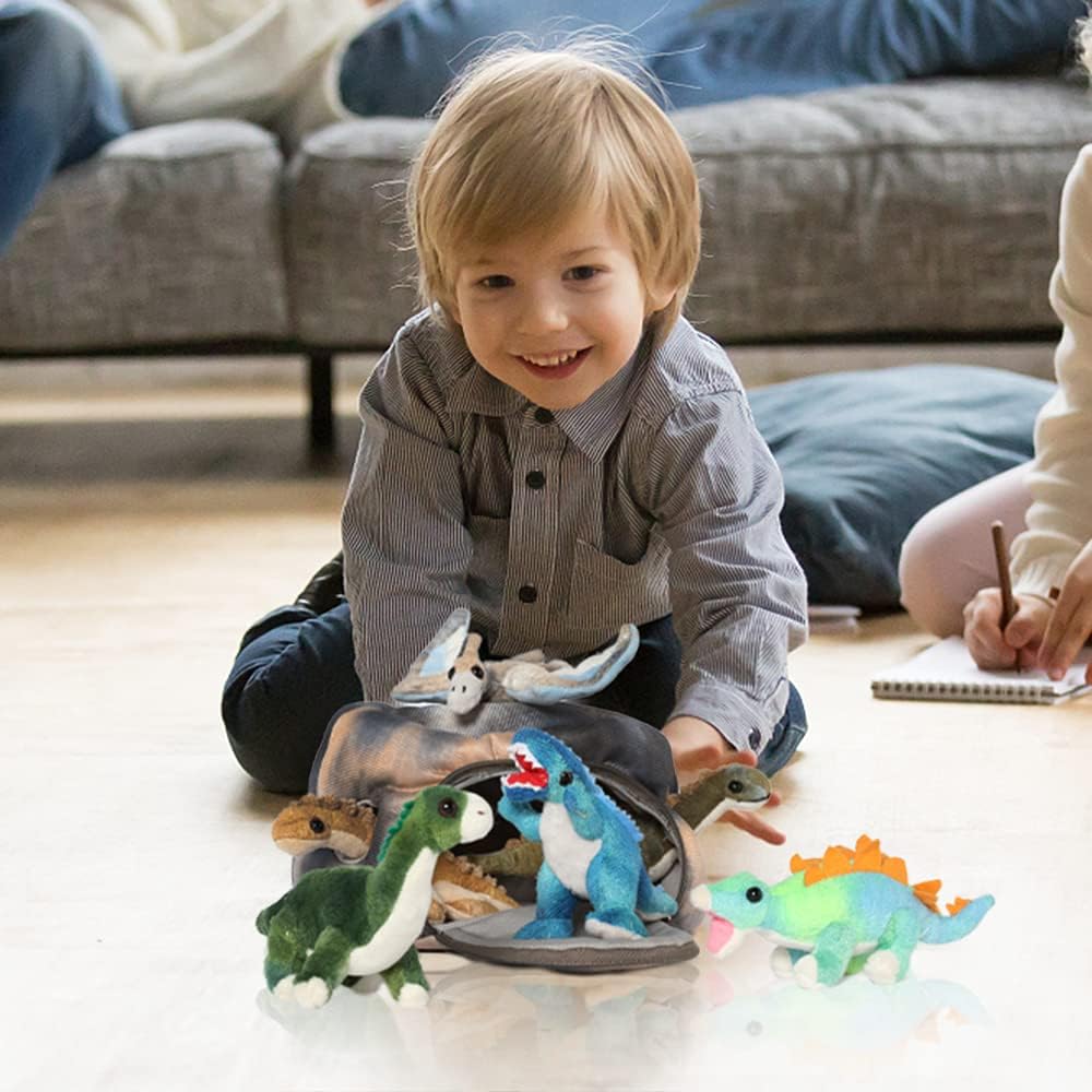 Ensemble de jouets en peluche dinosaure, 7,8 pouces