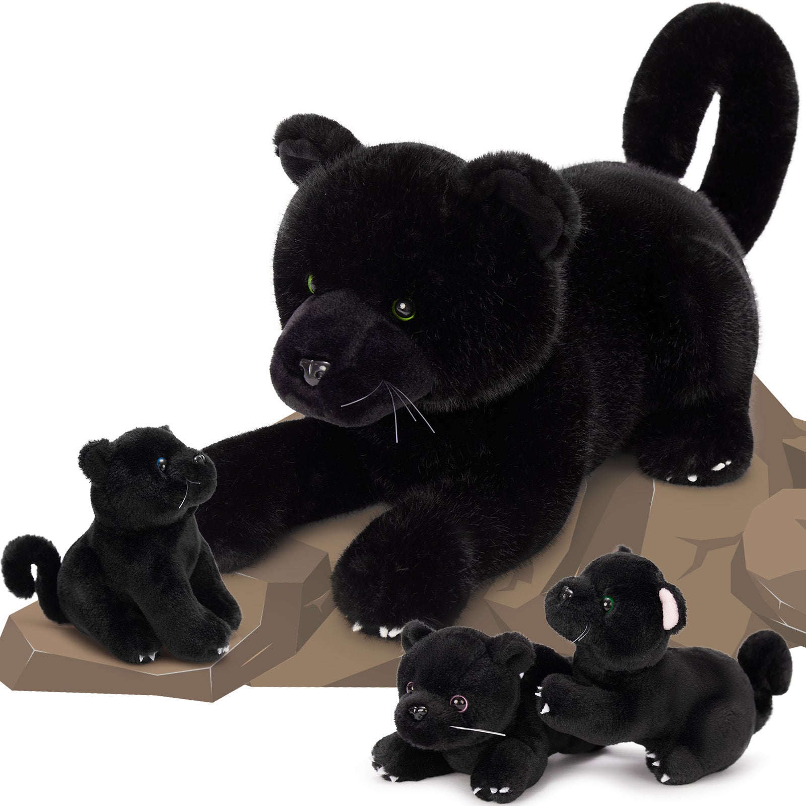 Black Panther Stuffed Animals, Black, 17.7 Inches