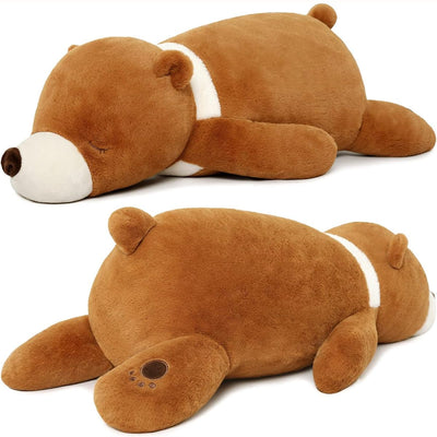 Brown Bear Stuffed Animal Throw Pillow, 28 Inches