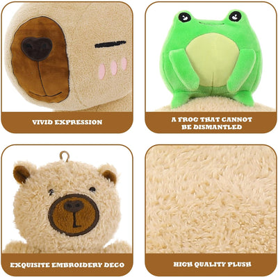 Capybara Stuffed Animals, 21.6 Inches - MorisMos Plush Toys