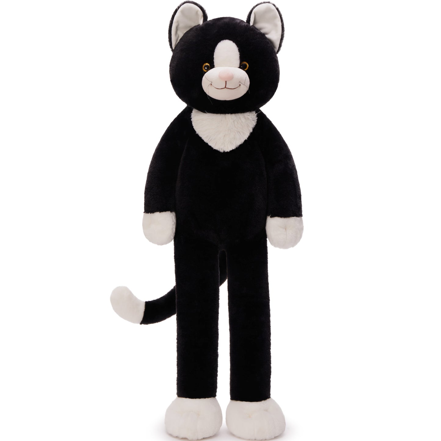 Cat Stuffed Animals Weighted Plush Toys, Black/Colorful, 39 Inches