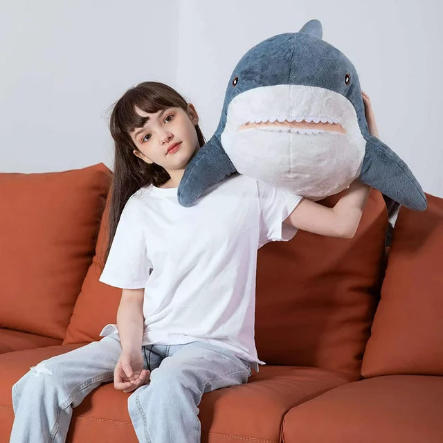 Oreiller en peluche de requin doux, animal en peluche de requin géant