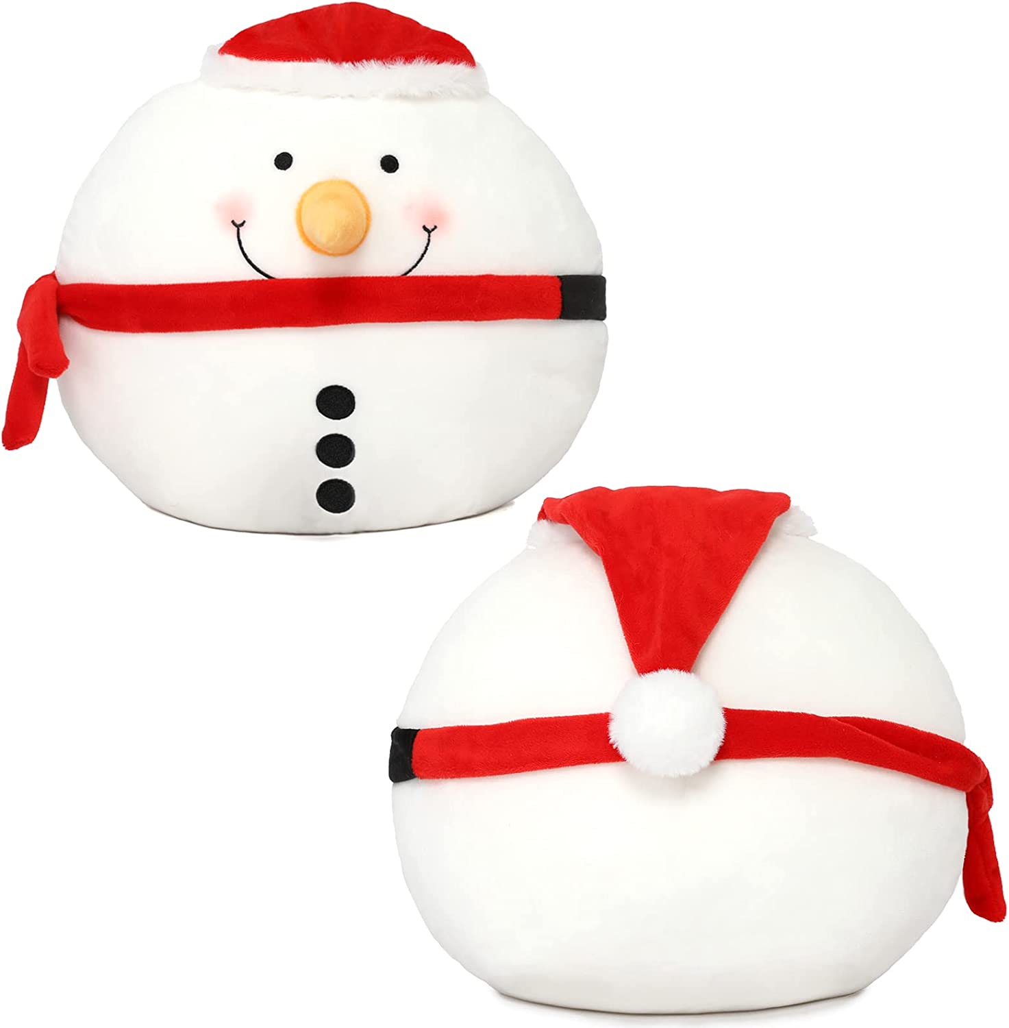 Christmas Snowman Throw Pillow, 10 Inches