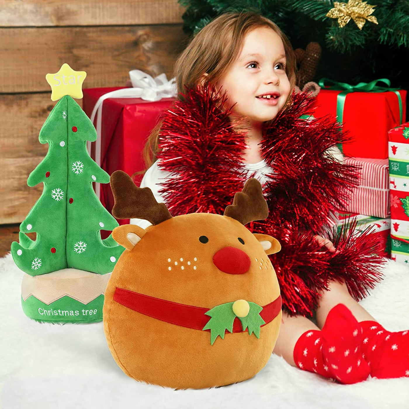 Christmas Tree Plush Toy, 16 Inches - Morismos Stuffed Animals
