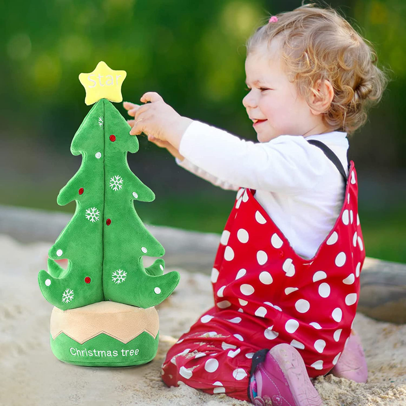 Christmas Tree Plush Toy, 16 Inches - Morismos Stuffed Animals
