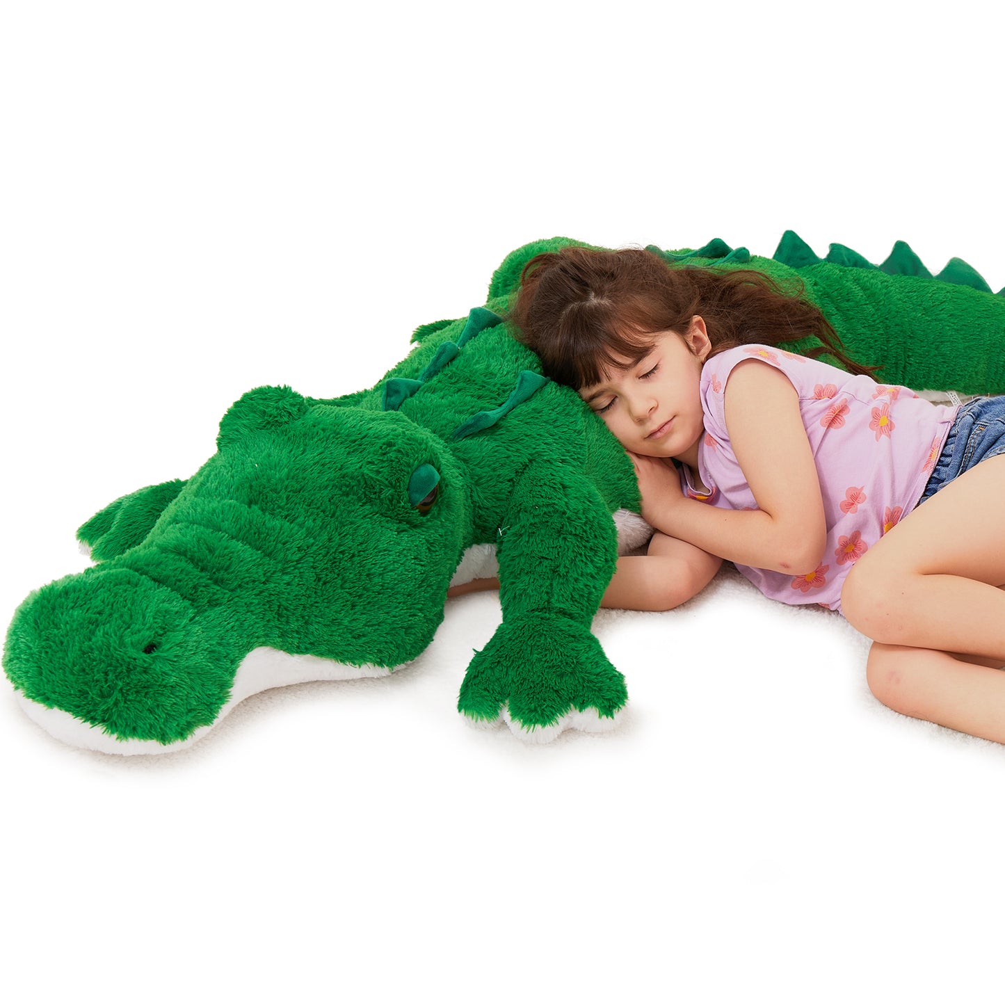 Alligator Stuffed Animals Crocodile Plush Toy, Green, 67 Inches