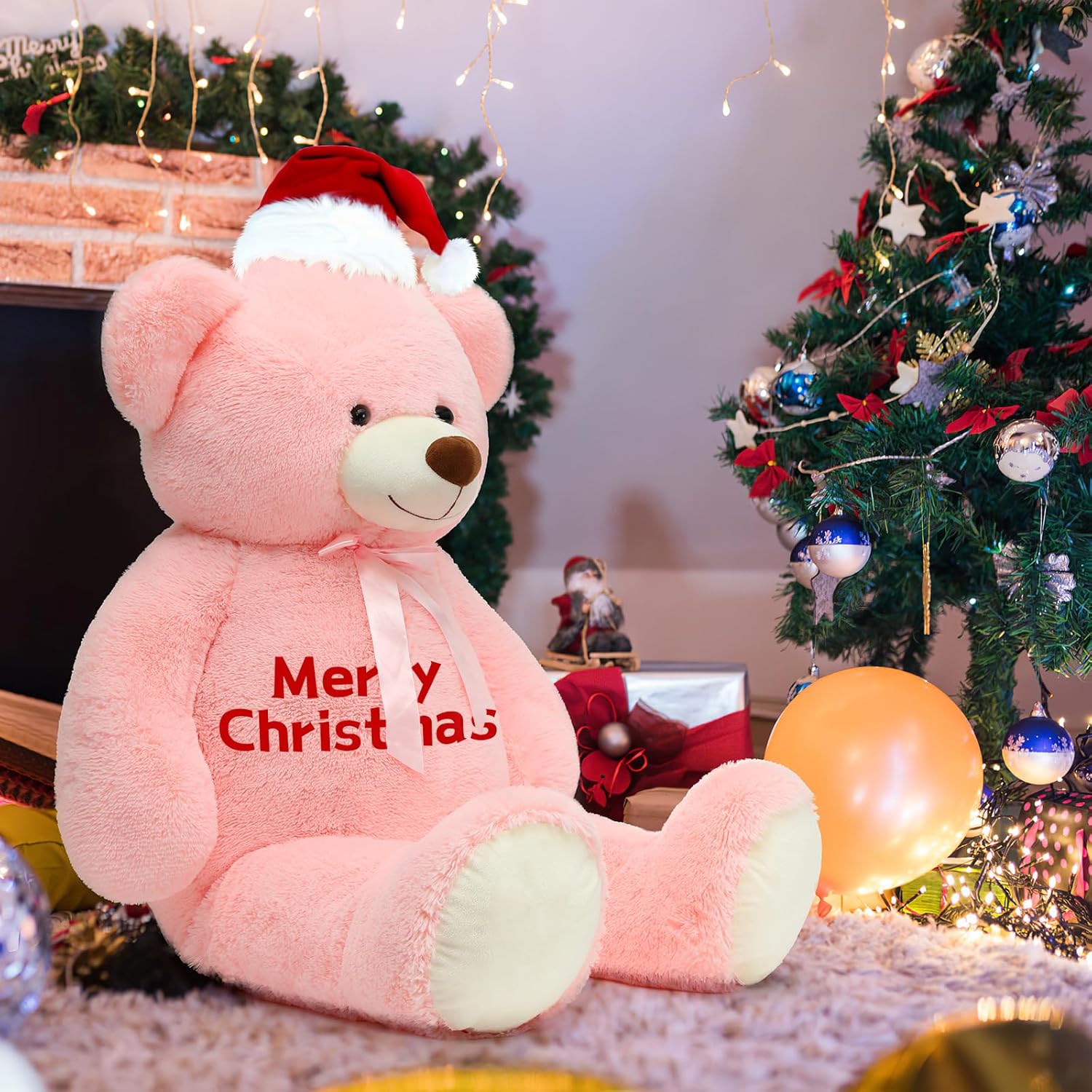 Personalized Teddy Bear Stuffed Animals with Custom Text, 51 Inches