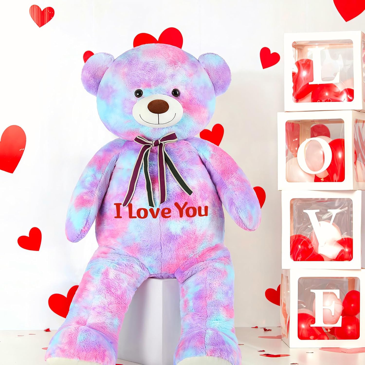 Personalized Teddy Bear Stuffed Animals with Custom Text, 51 Inches