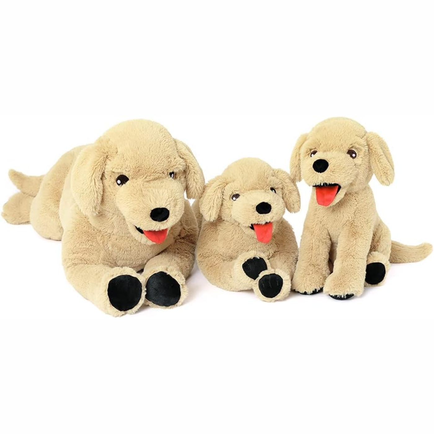 Süßes Hundeplüschtier, Hellbraun, 11,8/21/29 Zoll