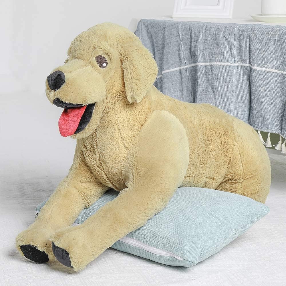 Cute Dog Plush Toy, Light Brown, 11.8/21/29 Inches