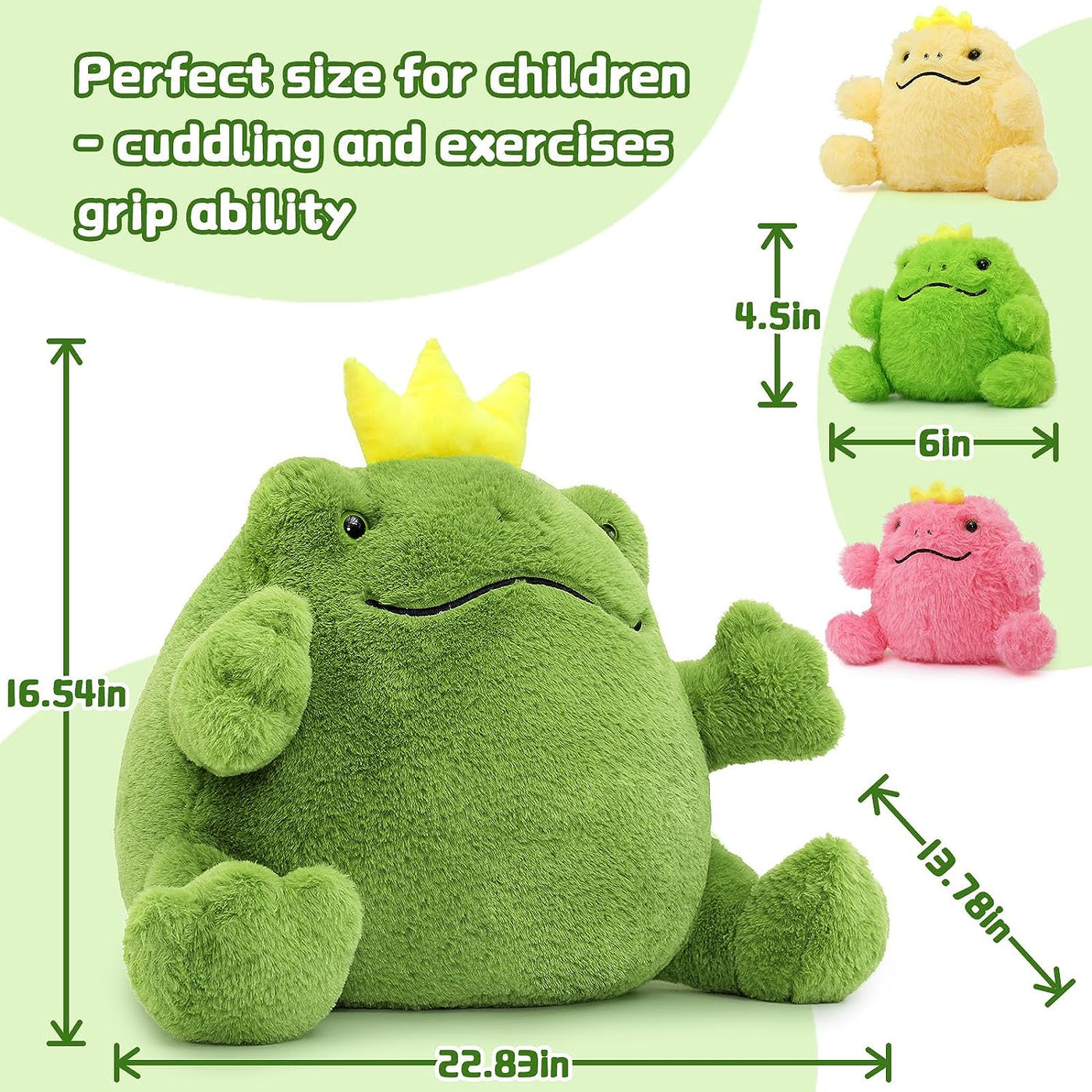 Frog Princess Stuffed Animal Toy Set, 17 Inches