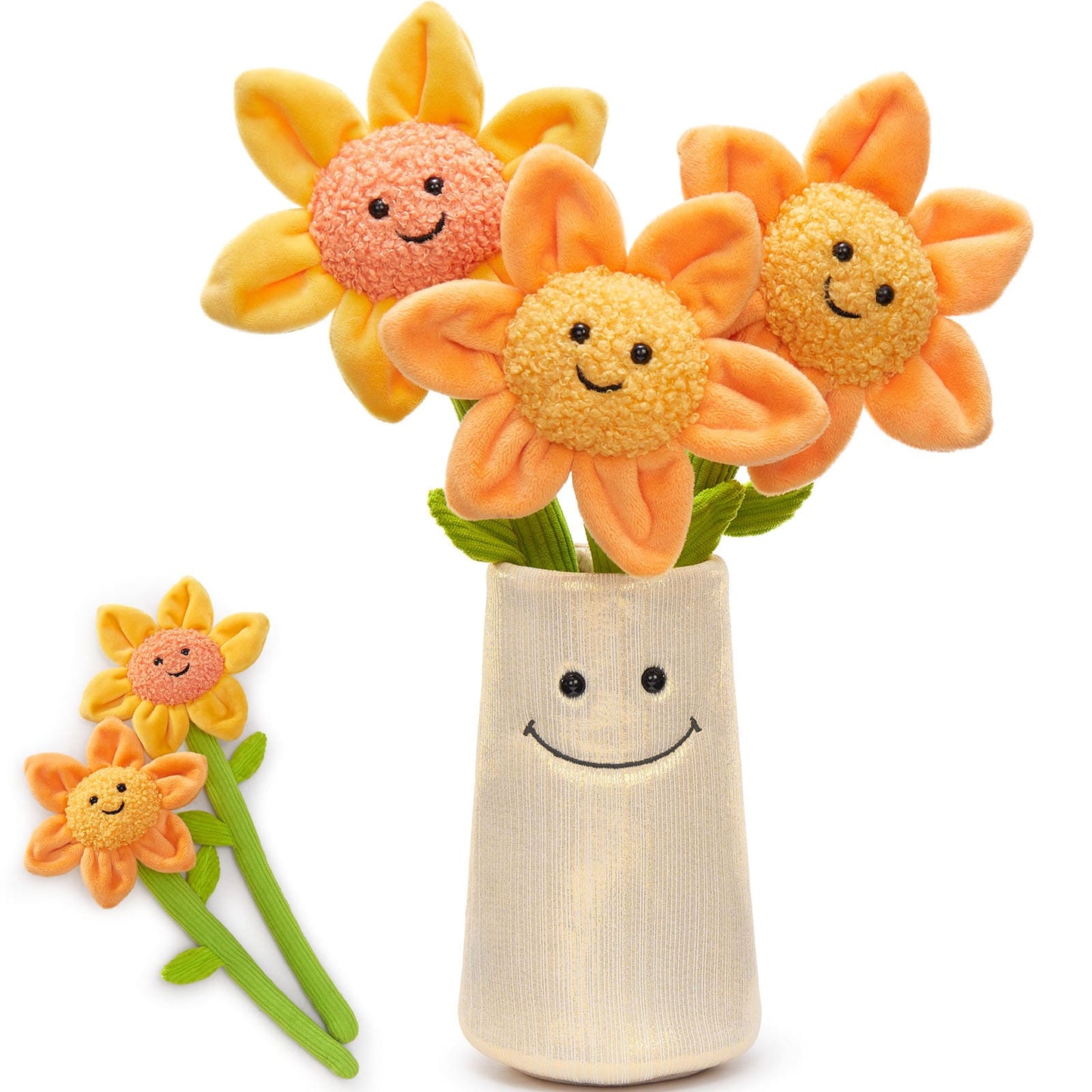 Daisy Flower Plush Toys Emotional Support Flowers, 13.8 Inches