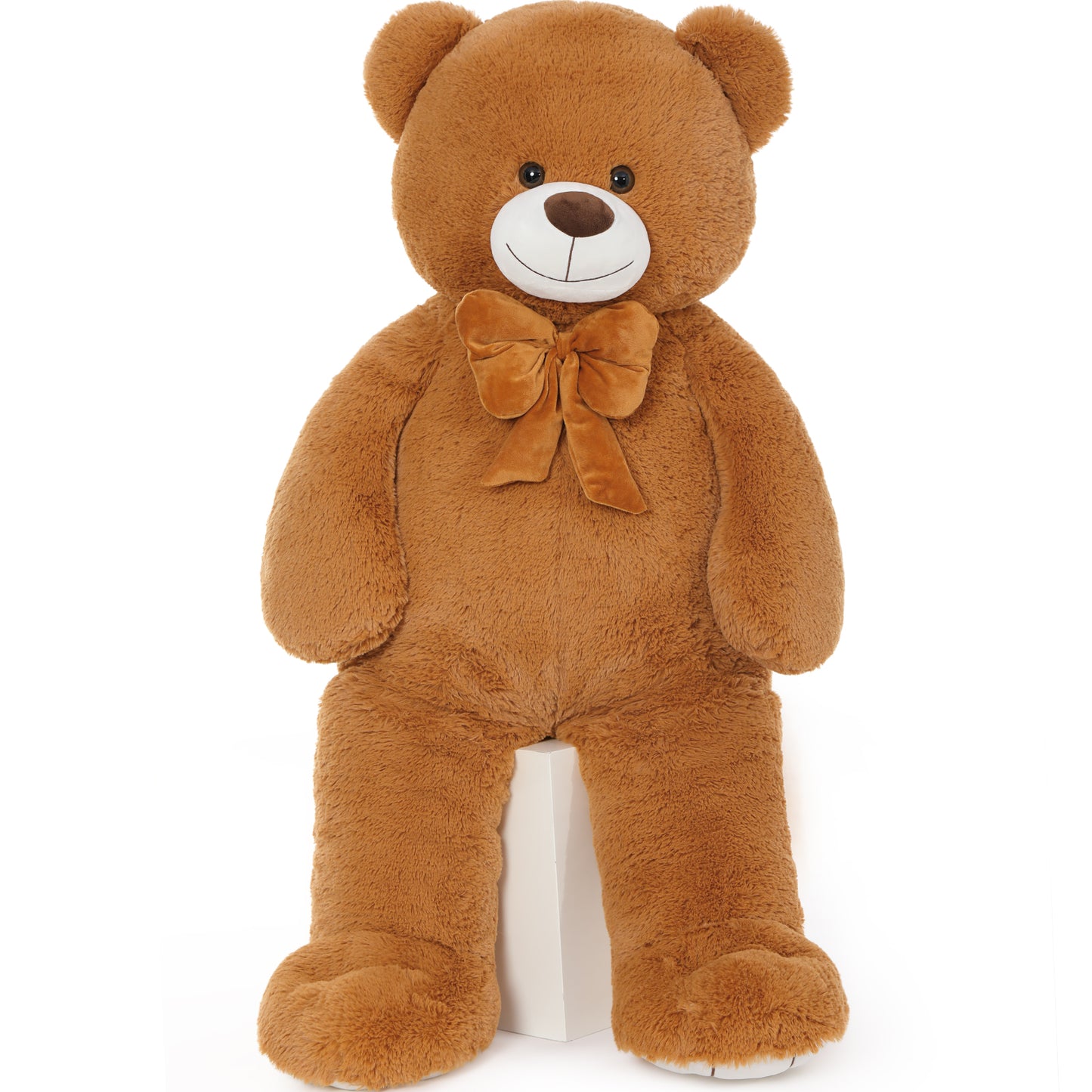 Big Teddy Bear Plush Toy Giant Bear Stuffed Animals, Dark Brown, 47/59 Inches