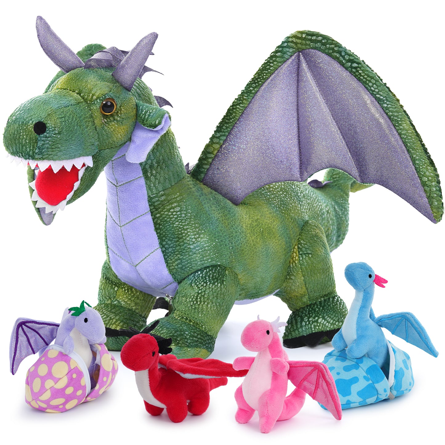 Flying Dragon Stuffed Toy Set, 21.6 Inches