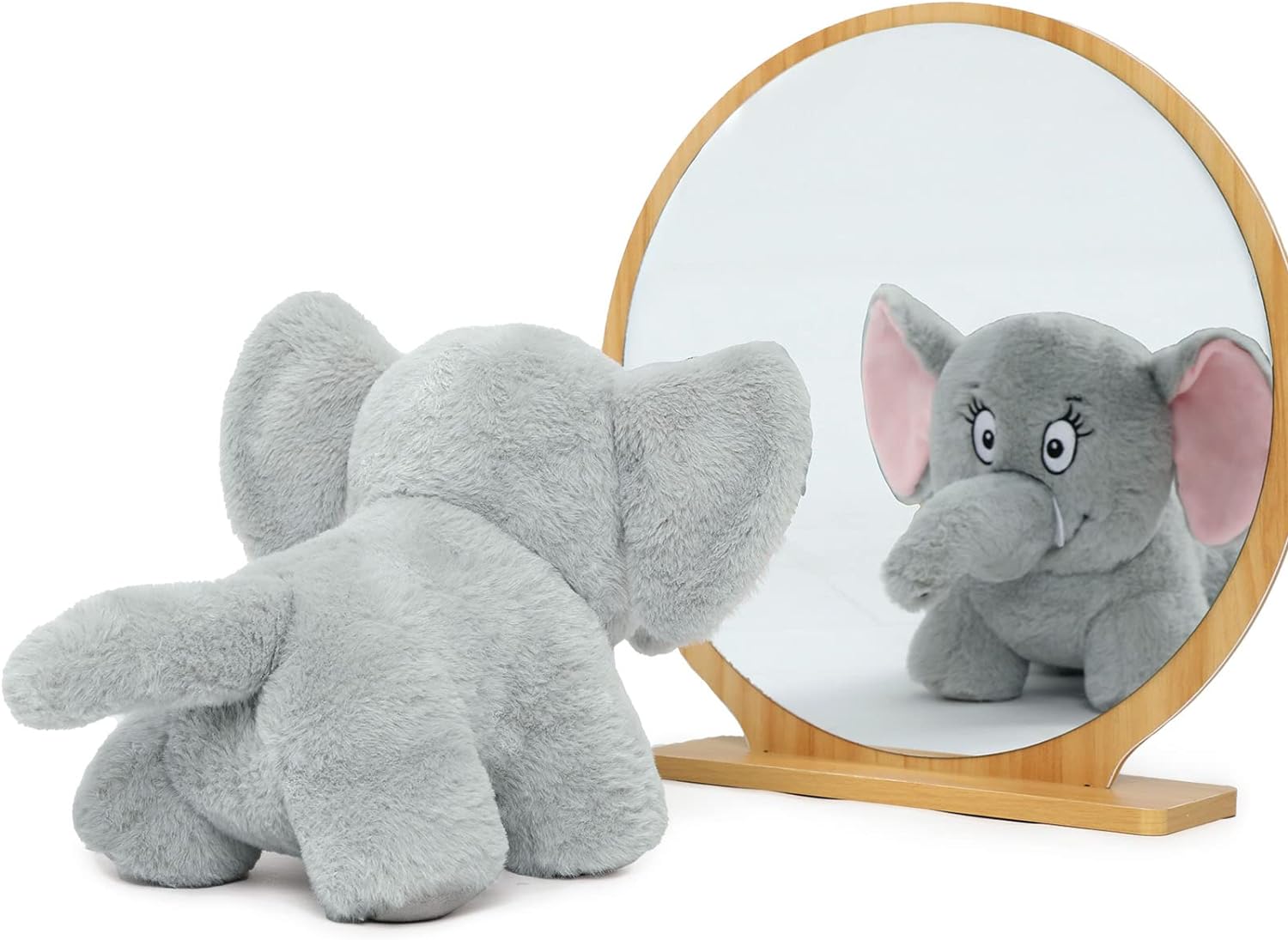 Elephant Stuffed Animal Toy, Grey, 10 Inches