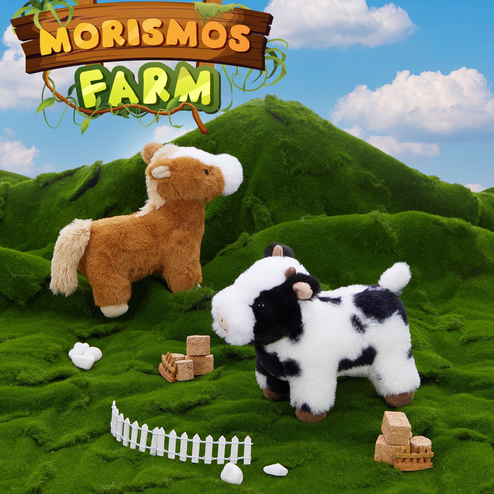 Farm Stuffed Animals Plush Toys, 7.87 Inches