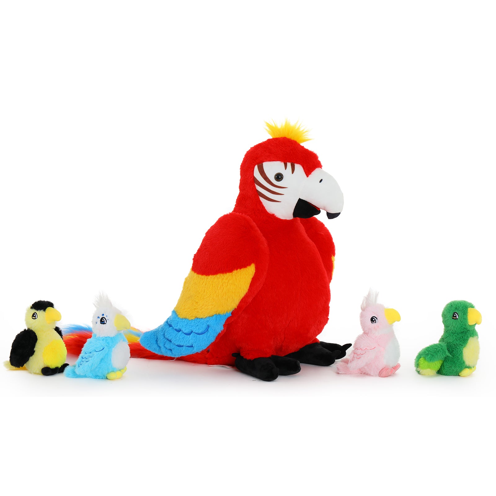 Feral Parrot Stuffed Animals Parrot Plush Toys, 17.7 Inches