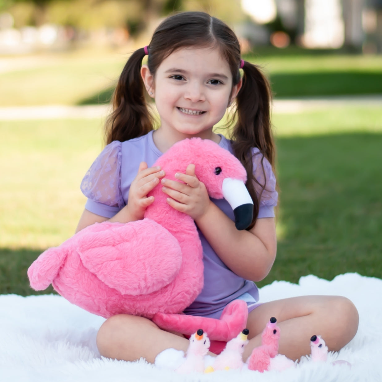 Flamingo Stuffed Animals Flamingo Plush Toys, Pink, 18 Inches - Flamingo Baby Stuffed Animals with Their Mom