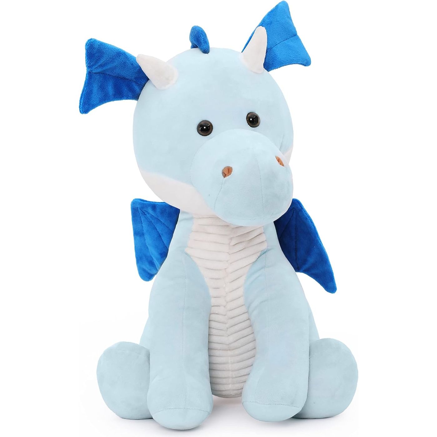 Jouet en peluche dragon volant, bleu, 17 pouces