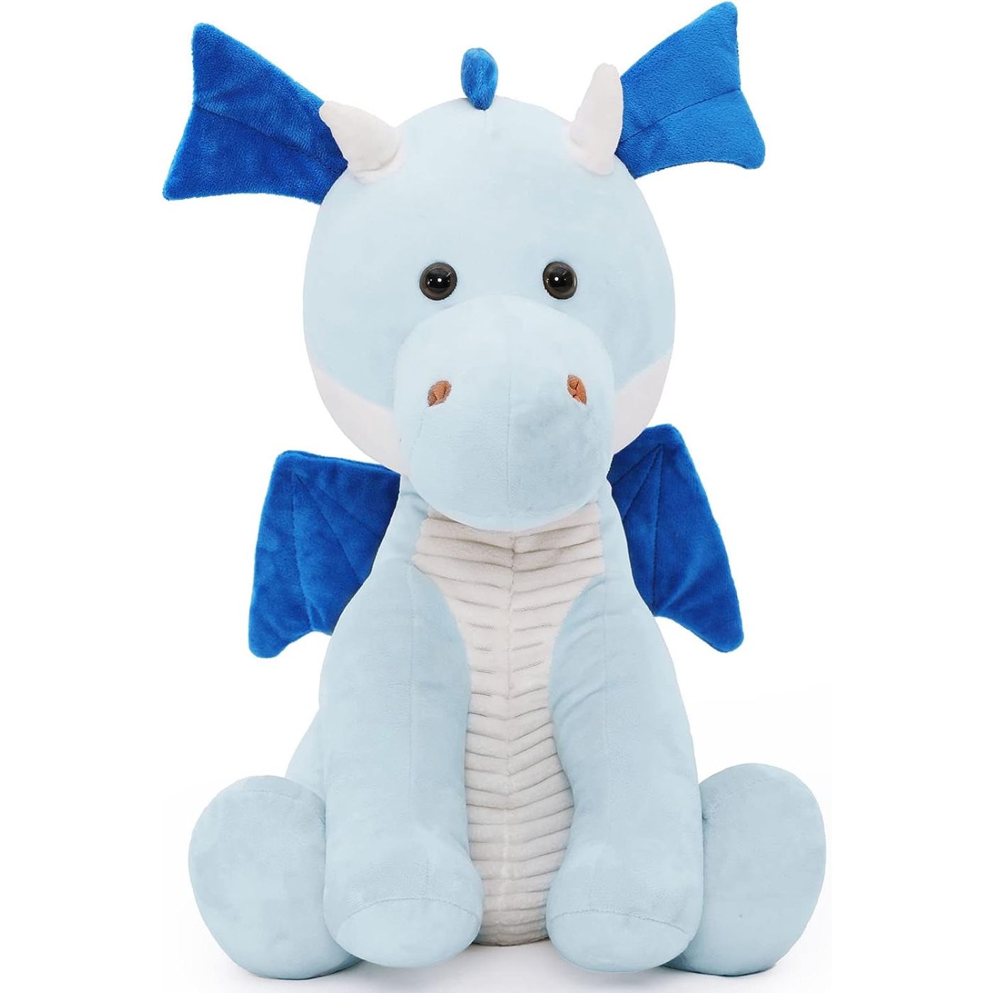 Jouet en peluche dragon volant, bleu, 17 pouces