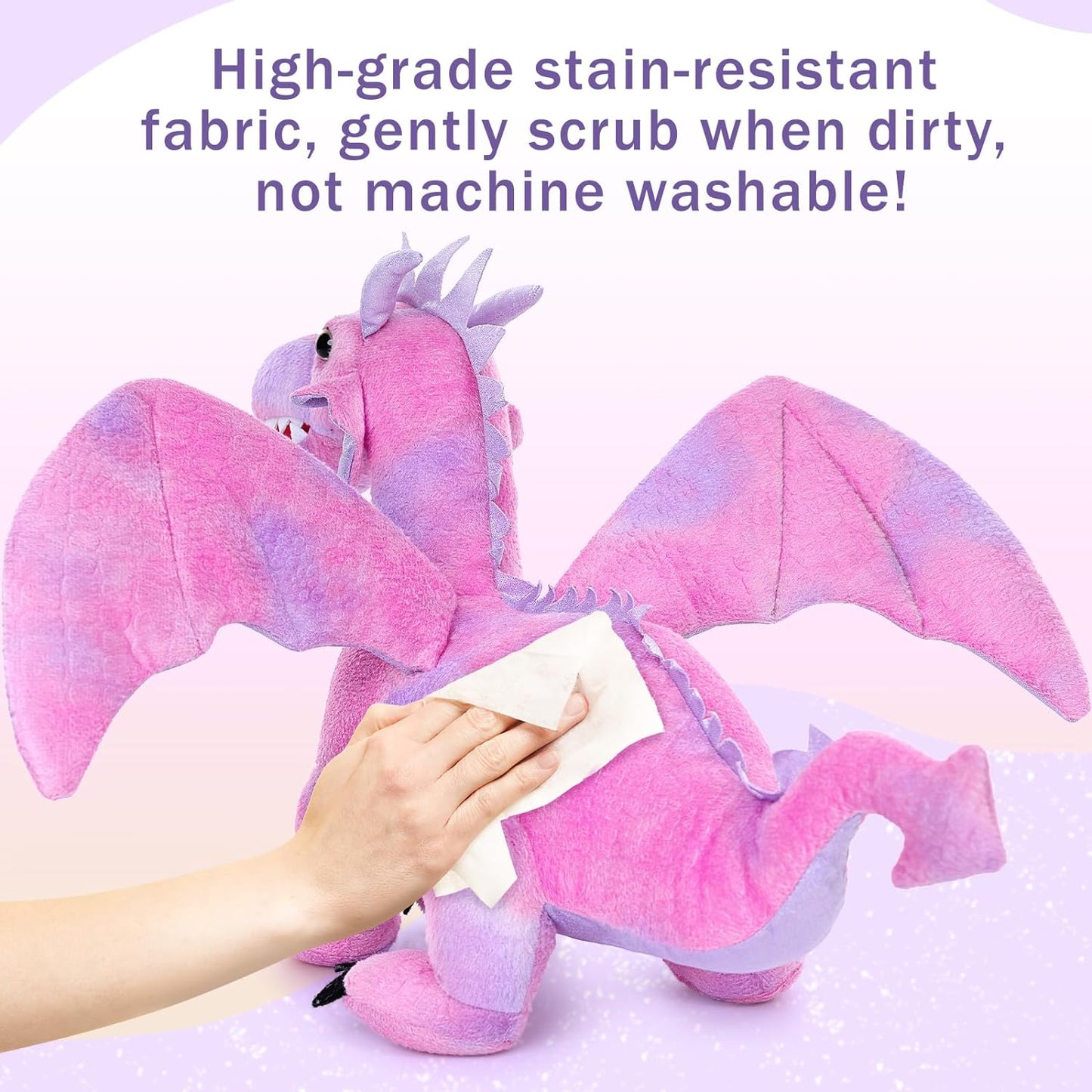 7 Pcs Dragon Stuffed Animals - Dragon Stuffed Animal Babies with Their Mom - Cute Dragon Plush Dolls for Girls Boys - Stuffed Animals with Babies Inside - Dreamy Pink Dragon Plush Toys - Creative Christmas/Birthday Gift for Kids Teens Adults