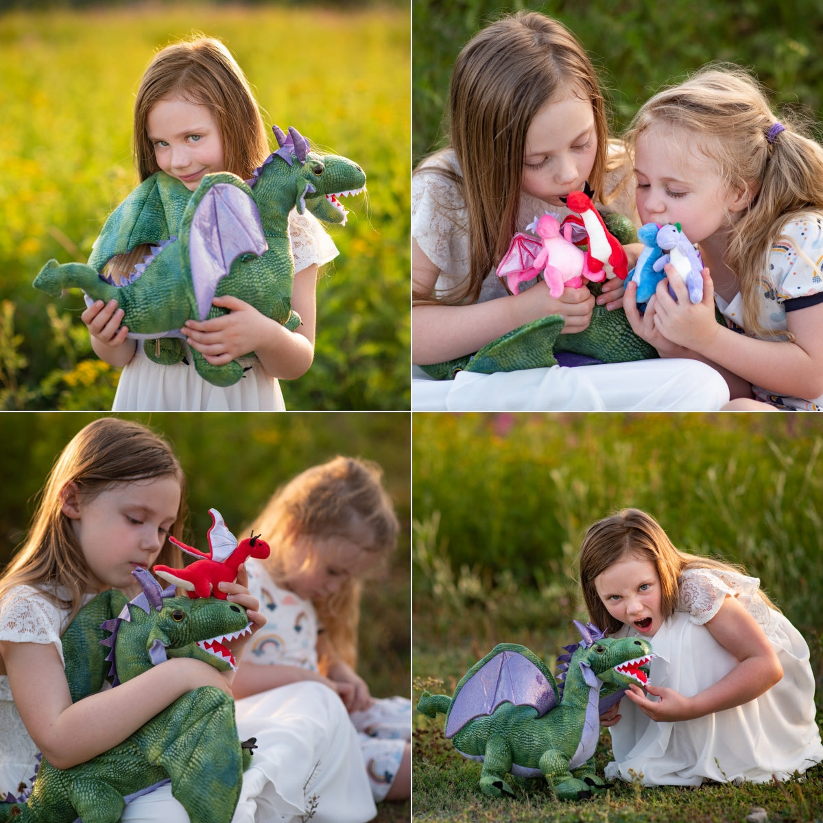 7 Pcs Dragon Stuffed Animals - Dragon Stuffed Animal Babies with Their Mom - Cute Dragon Plush Dolls for Girls Boys - Stuffed Animals with Babies Inside - Dreamy Pink Dragon Plush Toys - Creative Christmas/Birthday Gift for Kids Teens Adults