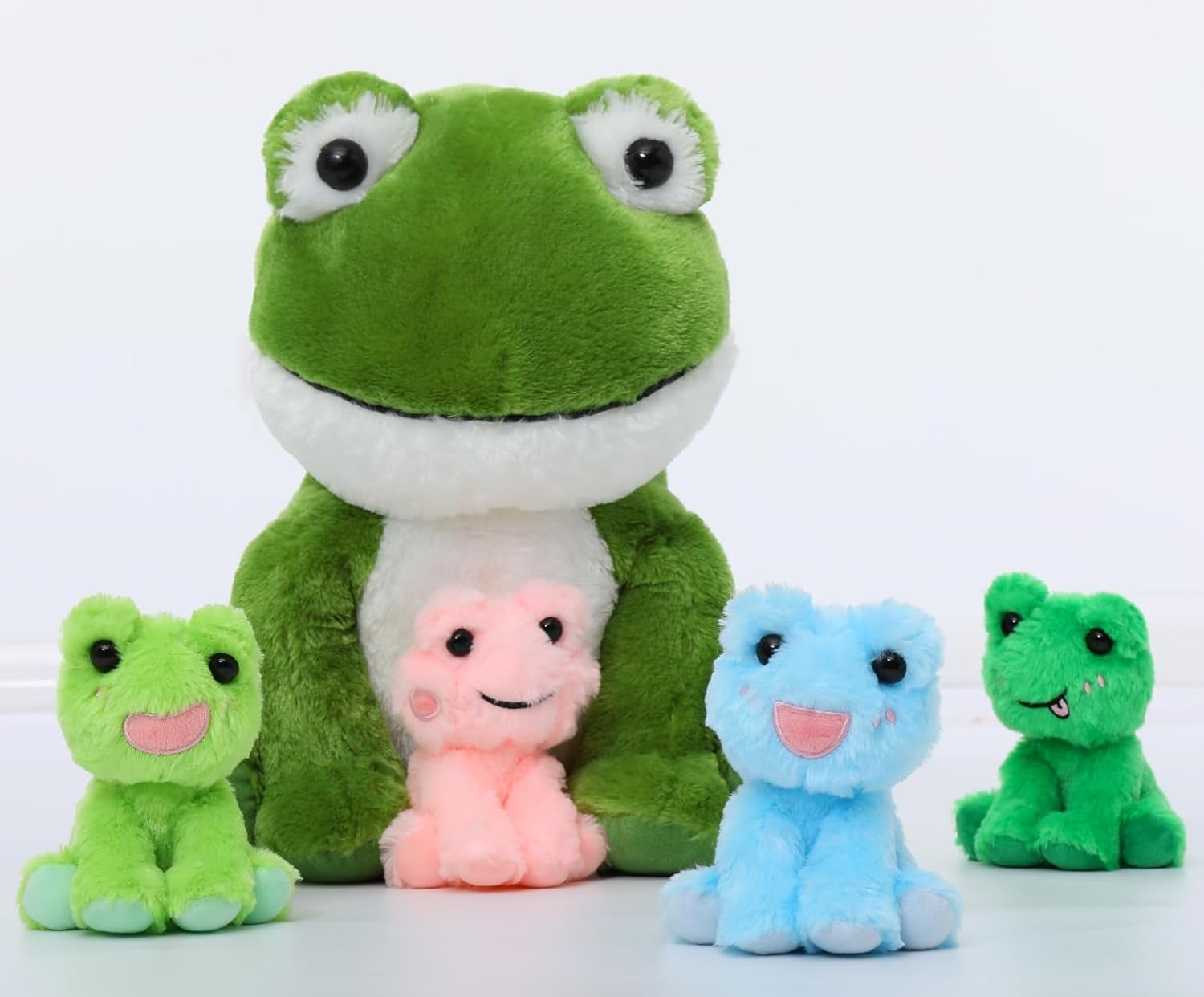 Frosch-Plüschspielzeug-Set, grün, 17,7 Zoll