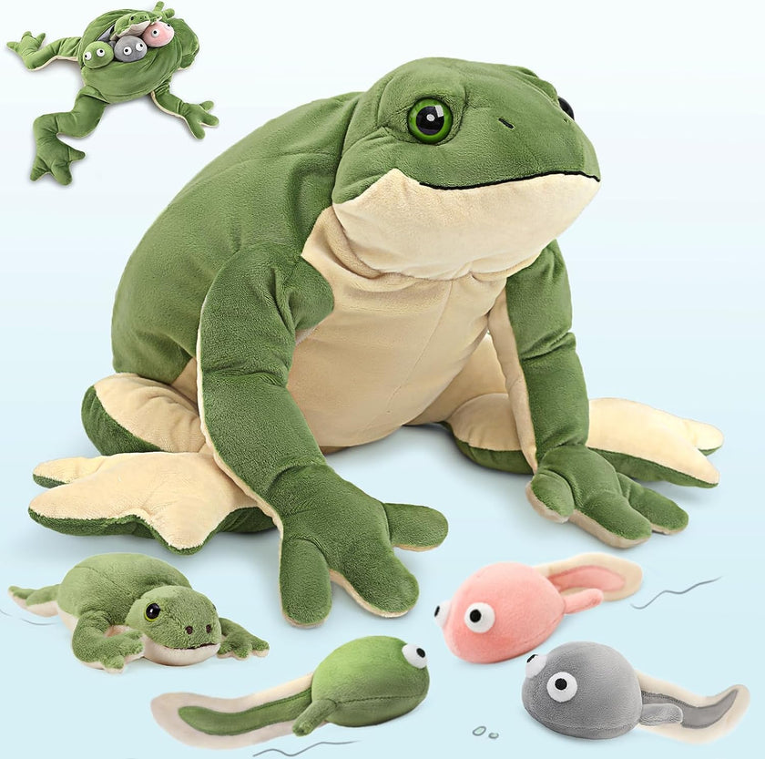 Frosch-Stofftierspielzeug-Set, 20 Zoll