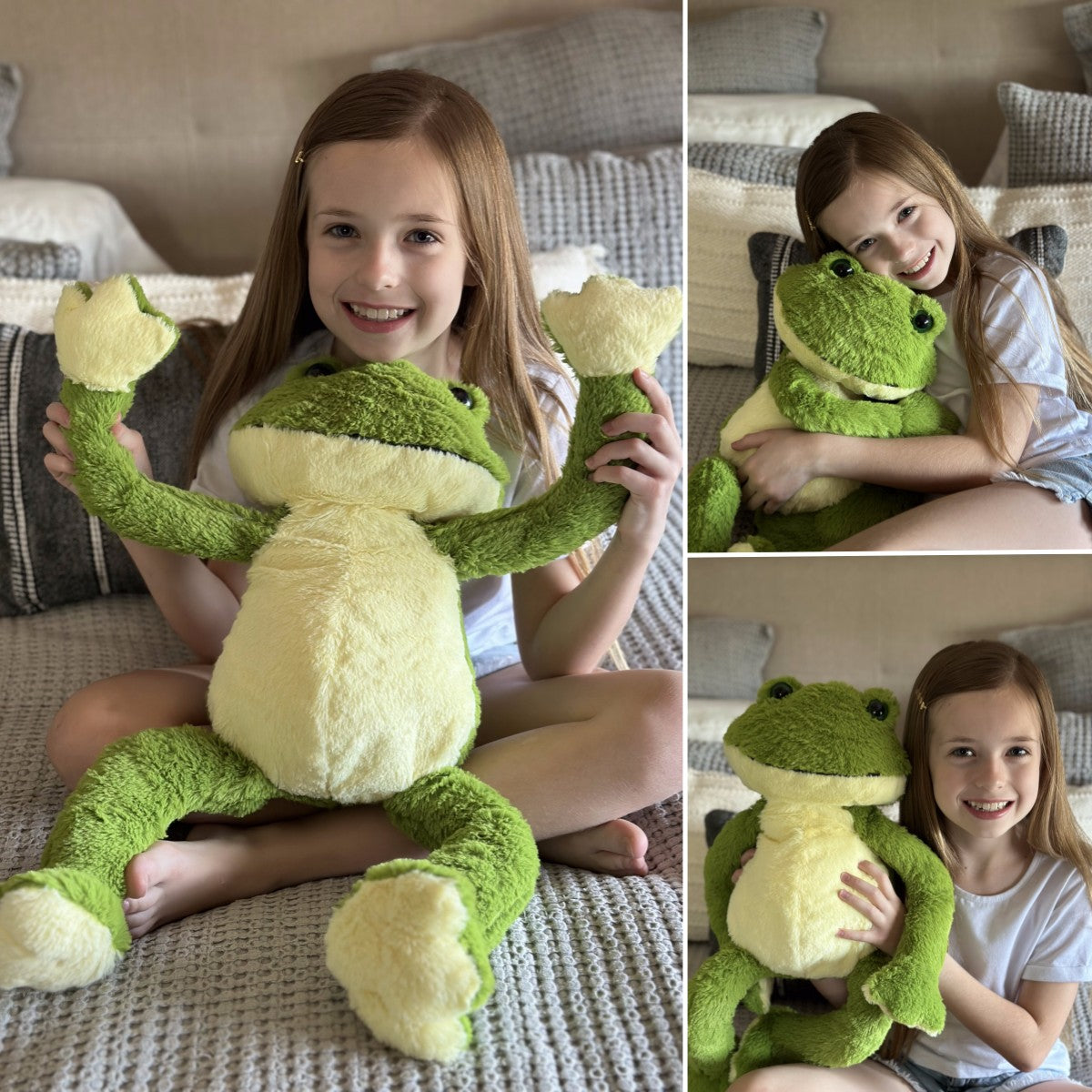 Frog Stuffed Animals Frog Plush Toys, Green, 24 Inches