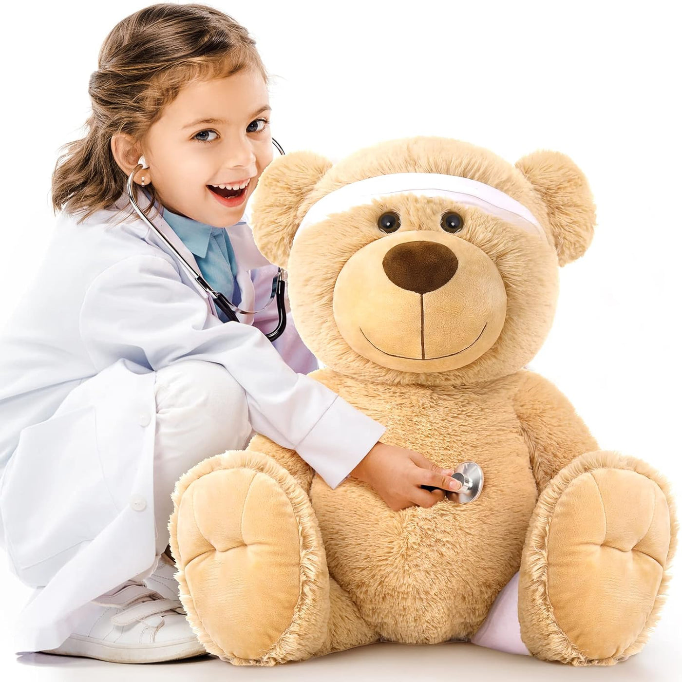 Get Well Soon Teddy Bear Stuffed Animal, 18/29 Inches