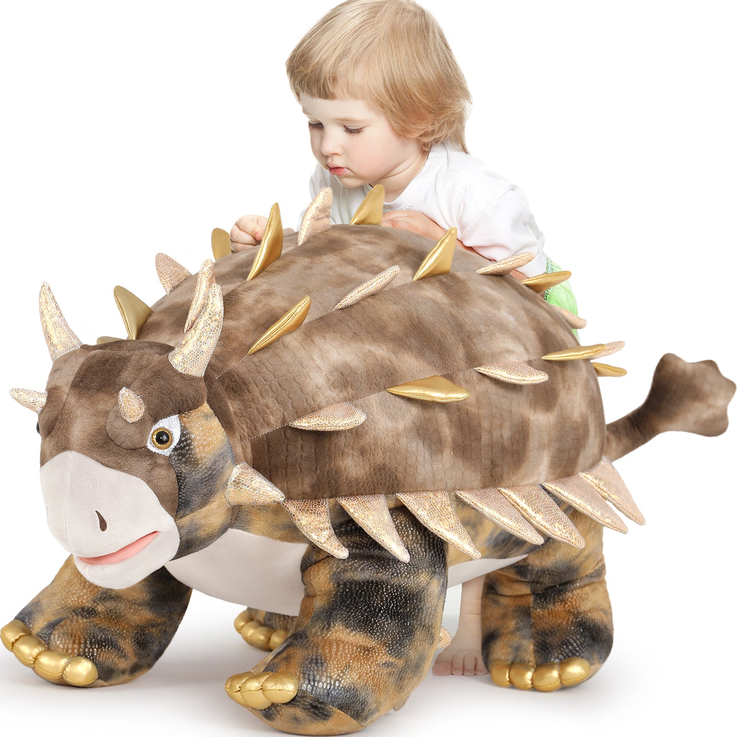 Giant Ankylosaurus Plush Toy, 47 Inches - MorisMos Dinosaur Stuffed Animals - Free Shipping